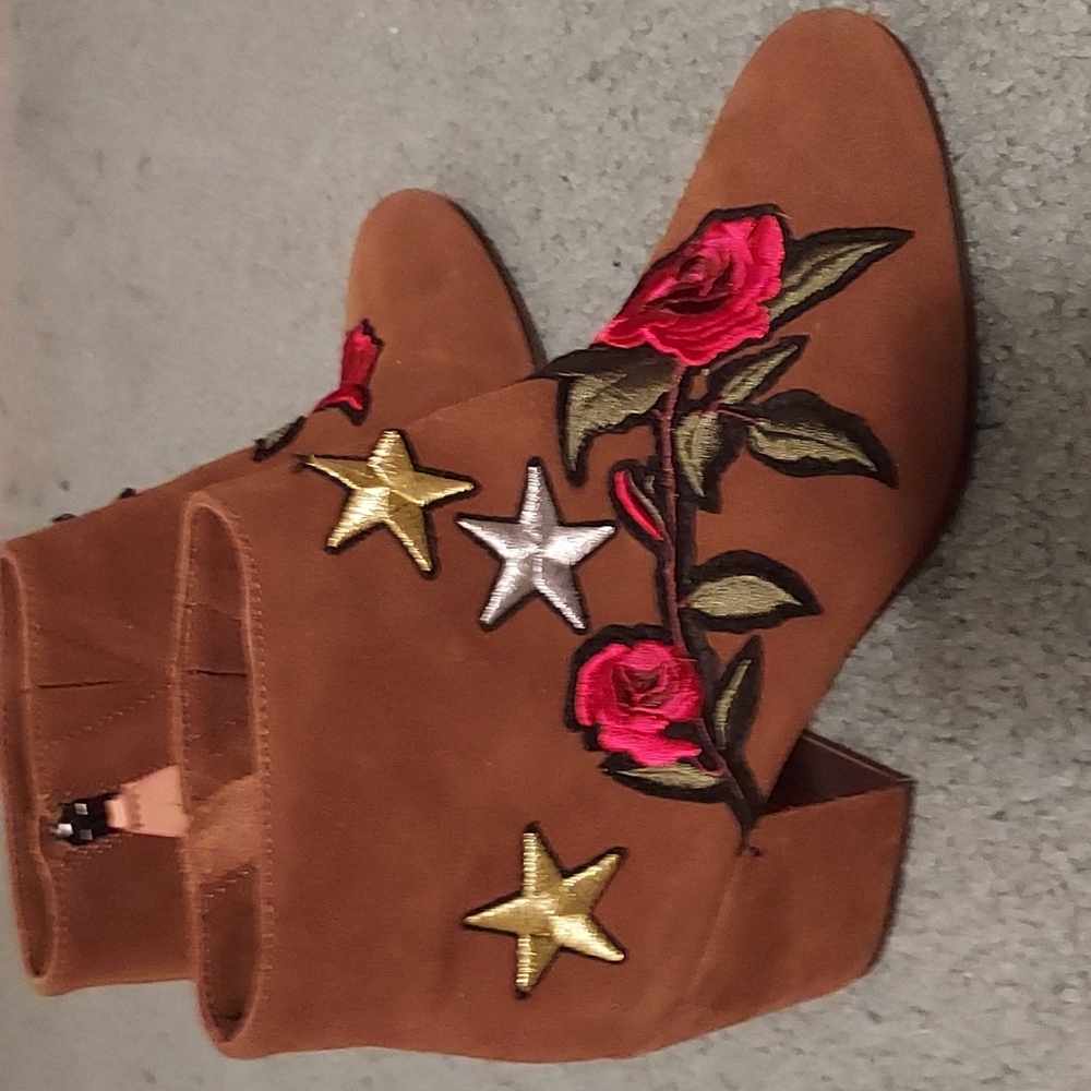 Gentle souls embellished boots